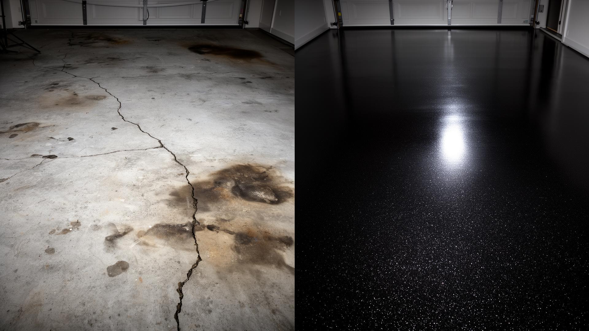 Garage floor transformation